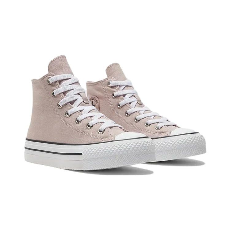 Converse All Star Light Canvas Durable Height Increasing Shock Absorbing High Top Kids Sneakers Kids Sneakers Pink White A08711C