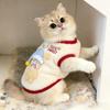 Cat clothes winter cute hat doll fleece vest muppet cat gold gradient kitten winter thickened fleece