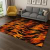 Colorful Zebra Stripes Leopard Print Carpet Rug for Home Bedroom Living Room Sofa Doormat Decor,Area Rug Play Game Non-slip Mat