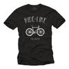 Retro Bicycle T-Shirt Mens Black Mountainbike Fixie BMX Cycling Tshrits S-XXXXXL