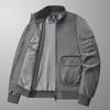 2024 Men's Autumn Stand Collar Windproof Sports Jacket - Solid Color, Casual Outdoor Coat