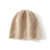 New% pure cashmere new unisex solid color knitted diamond bag head ear protection warm hat