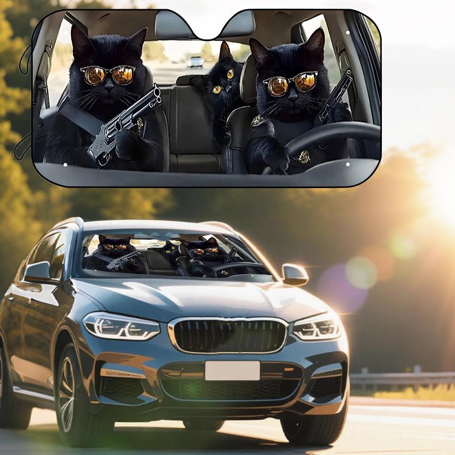 Universal Foldable Car Windshield Sun Visor for Heat and Sun Protection