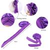 New Satin Sleeping Cap For Women Solid Wide Band Stretch Head Tie Silky Bonnet Edge Wrap Nightcap Hair Care Shower Head Cover