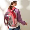 Transparent Pet Carrier Backpack Cats Dogs - Breathable Travel Bag With Side Opening 31L Capacity 5-7kg Weight Range
