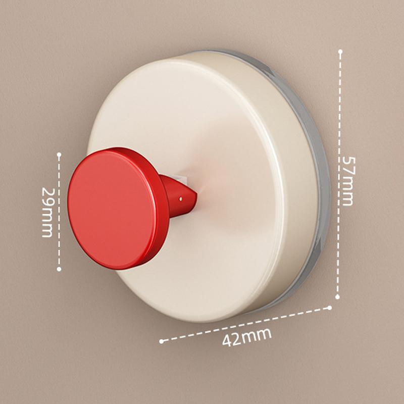 Reusable Abs Suction Cup Hook Punch-Free Wall Mounted Wall Hanger Accessories Vacuum Door Hooks Toilet