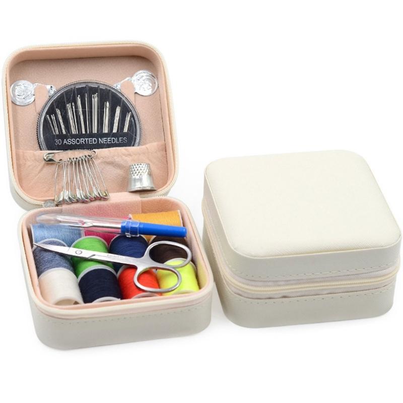 

56 шт. Дорожные швейные наборы и швейные принадлежности, Мини-наборы для ремонта шитья, Наборы швейных игл для дома, путешествий, дропшиппинга белый
