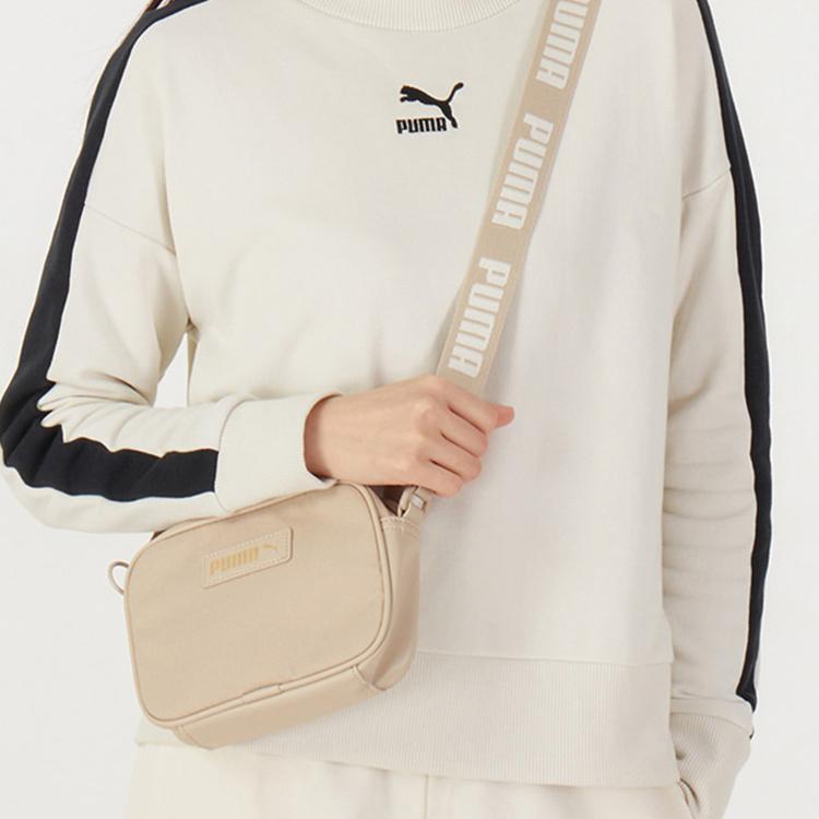 New PUMA Fabric Shoulder Bag, Crossbody Bag Regular Women's Milk Tea 078744-02