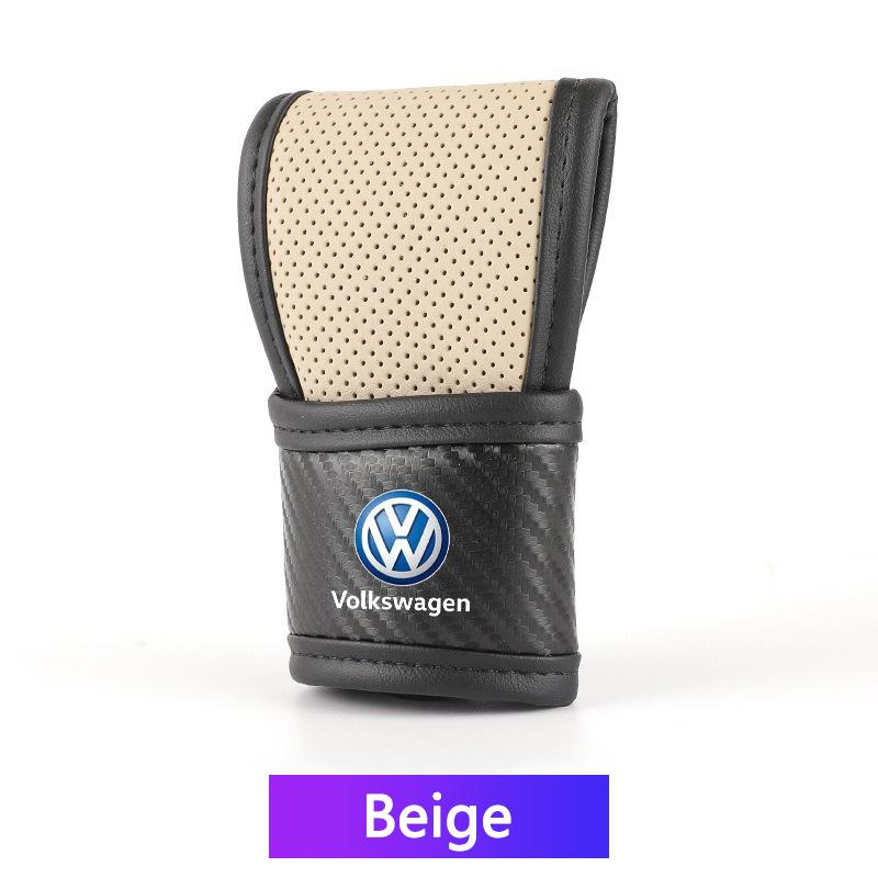 Pro VOLKSWAGEN VW Pro VW Volkswagen Auto Kryt na řadicí páku z kůže Kryt řadicí páky Dekorace rukojeti řazení Vhodné pro manuální automatickou převodovku Sh