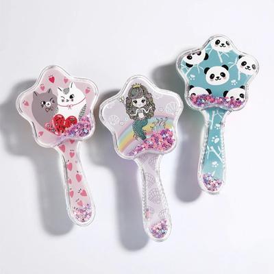 Cartoon Magic Comb Anti-static Massage Scalp Brush Hair Brushes Shower Massage Hairbrush Comb Sparkling Powder Comb