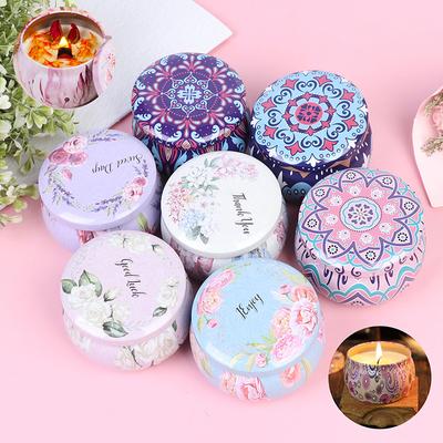 Venda Quente Caixa de Folha de Flandres Vazia Latas Recipientes Frascos Mechas Adesivo Centralizador Aroma DIY Suprimentos para Fazer Velas