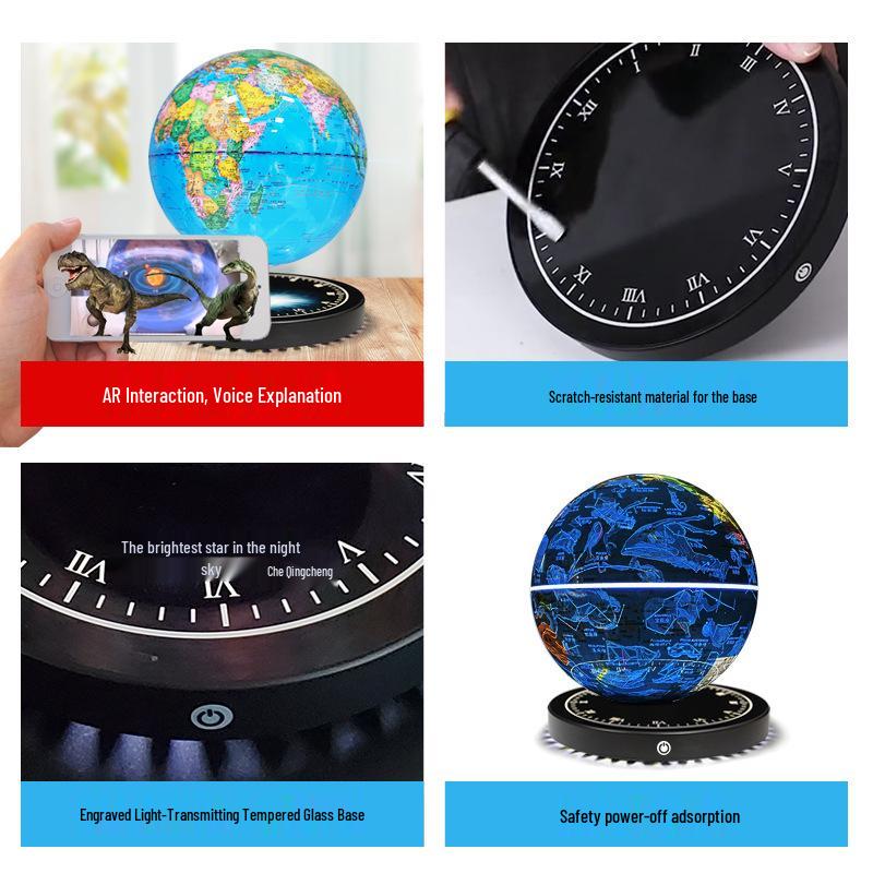 Hengyi 20CM AR Magnetic Levitation Globe - Educational Ornaments & Birthday Gifts