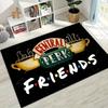 Classic Friends Central Perk Sign TV Rug for Bedroom Living Room Sofa Home Doormat Decor, Large Kids Play Non-slip Floor Mat