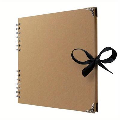 Bstorify Scrapbook Album 30 Sheets, Thick 200gsm Kraft Paper, Photo Album Scrapbook, Memory Book - Ideal for Your Scrapbooking Albums Art