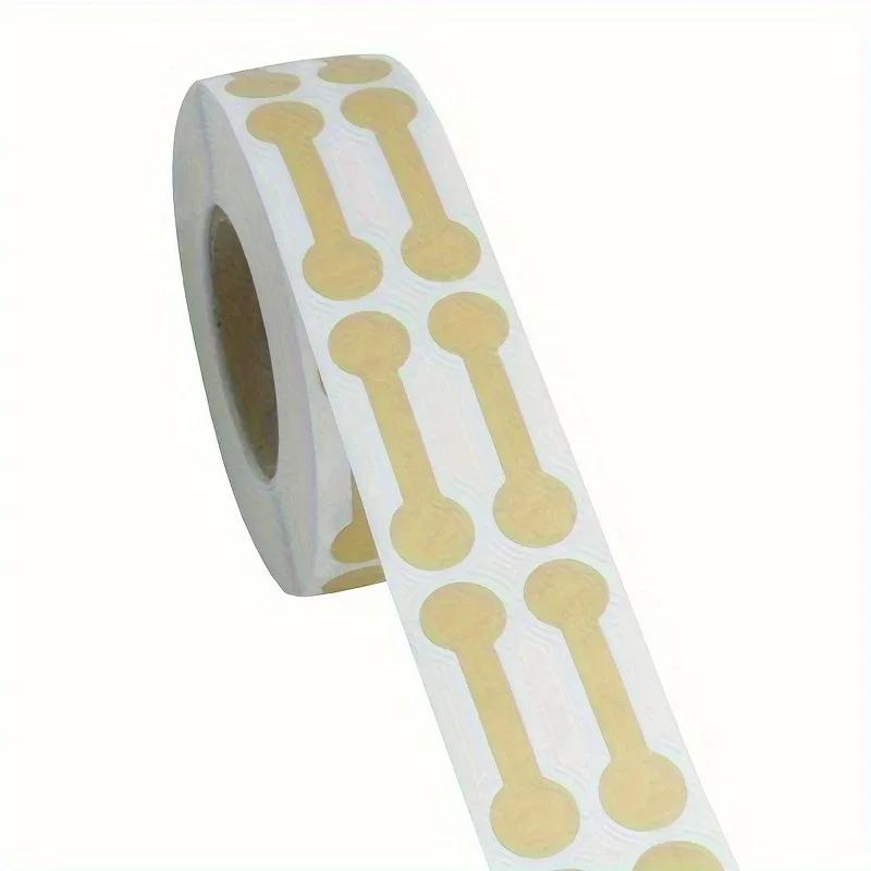 500Pcs/Roll Kraft Paper Jewelry Price Label Stickers DlY Tags Dumbbell Designs for Rings Necklaces Earrings Bracelets Marking
