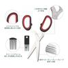 Shredder Scissors, 5 Blades, Stainless Steel, Envelopes, Details, Personal Information, Large Volume Cutting, Multipurpose Scissors, Special Brush