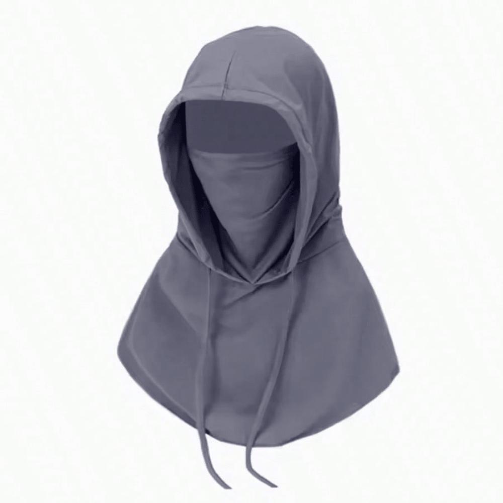 Lightweight Semi-Transparent Full Face Sun Protection Hat, Breathable Outdoor Hiking Camping UV Protection Neck Cover