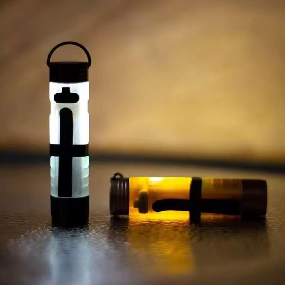 Strong Light Pocket Mini Flashlight Long Endurance Alloy LED Flashlight Key Clip Light Night