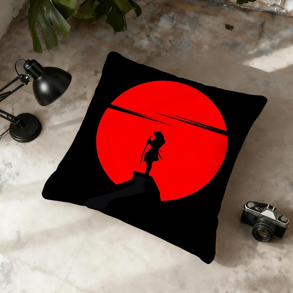 

Cool Japan Samurai Warrior cushion cover Home Office Convenient Nordic Simplicity Hit With Zipper Cushion Cover 30cmx30cm