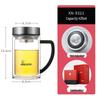 Sinuo Double-Layer Glass Mug with Handle