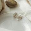 New Arrivals Open Run Women Argyle Bling Waffle Earrings