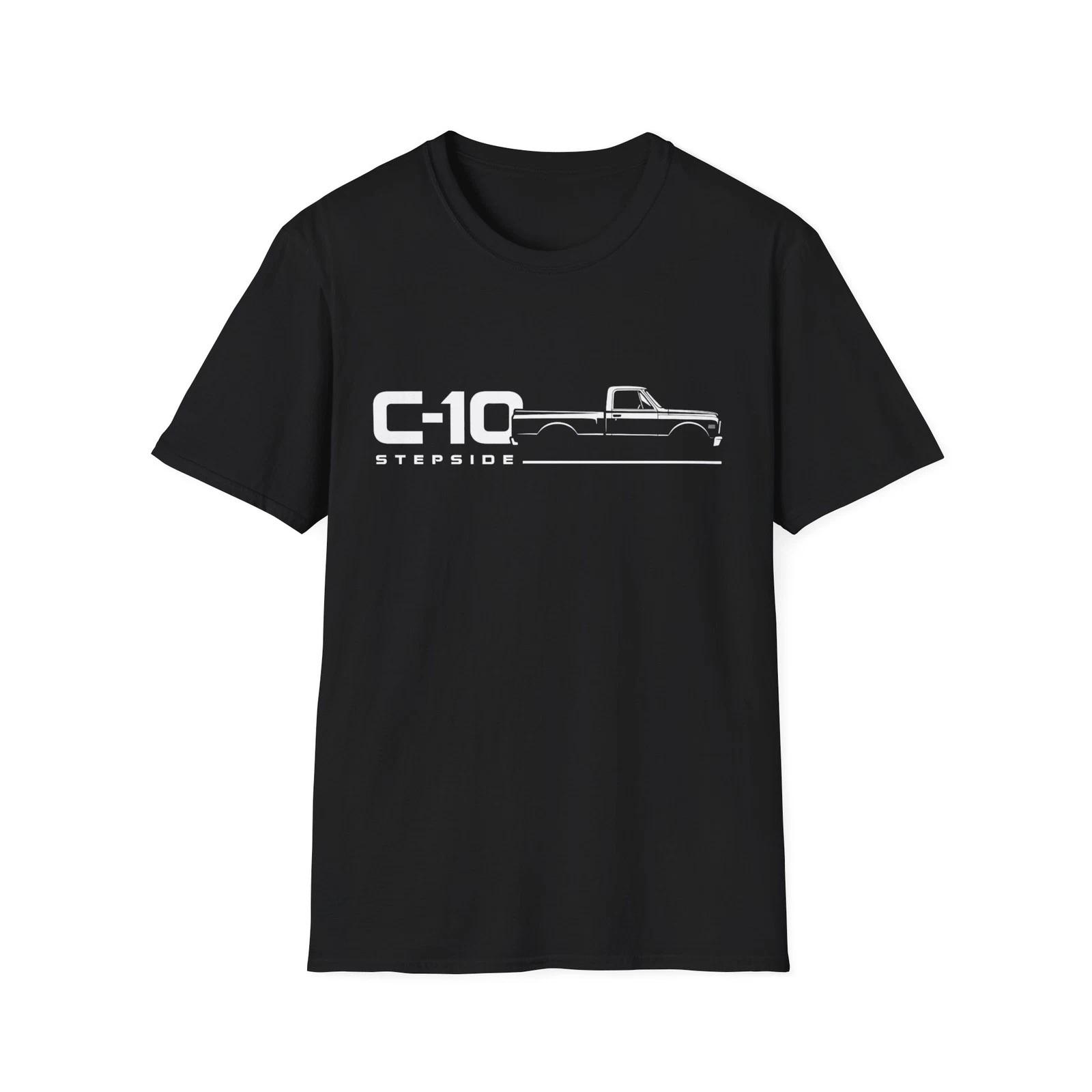 1972 C10 Stepside Classic Pickup Truck Silhouette T-Shirt XXXXL