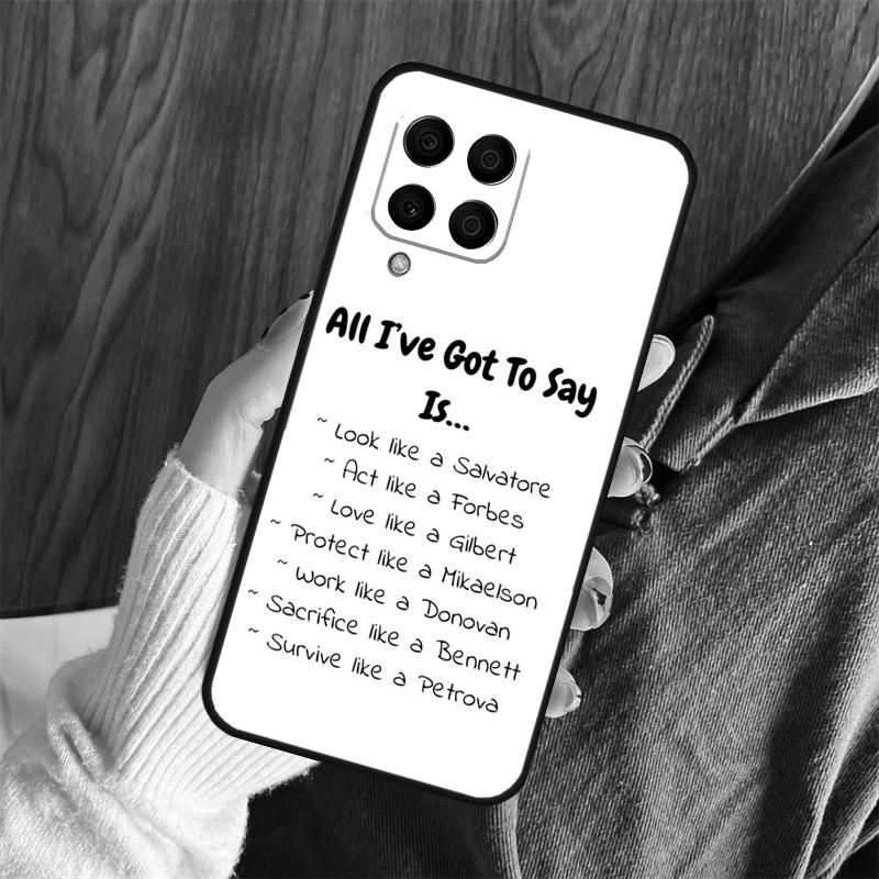 The Vampire Diaries Case For Samsung Galaxy M12 M32 M52 M35 M55 M15 M11 M13 M14 M06 M16 M36 M56 M31 M53 M34 M54