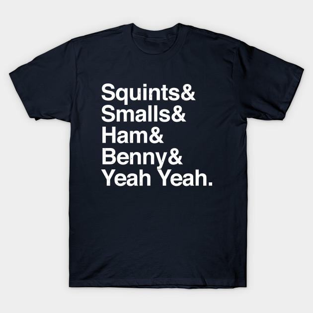 

Men Black Print T-shirt Squints & Smalls & Ham & Benny & Yeah Yeah. No-Cut Transfer Paper Print Cotton Tshirt L Темно-синій