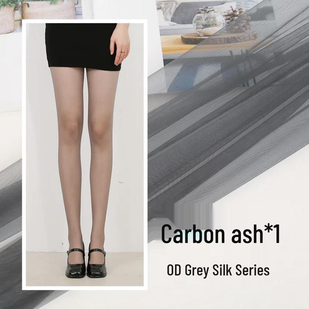 Ultra-Thin Black Polka Dot Stockings for Women - Snag-Resistant, Highly Transparent, Spring/Summer Style, Bare Leg Feel.