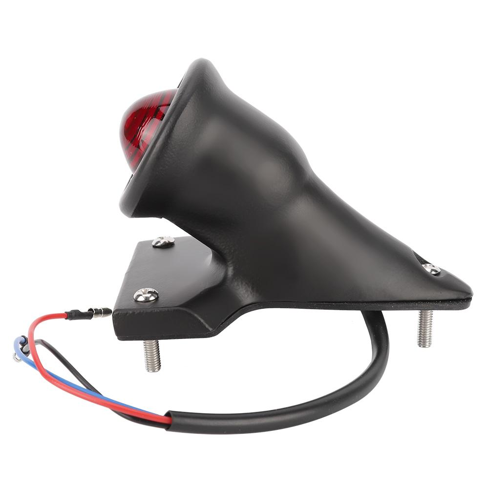 Universal Motorcycles Plating Retro Taillights Tail Brake light Lamp Black SLJ W042B