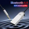 Bluetooth 6.0 Aux Adapter Wireless Car Bluetooth Receiver USB To 3.5mm Jack Audio Music Mic Handsfree for Car Kit Speaker