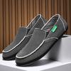Men's Breathable Casual Canvas Slip Shoes Comfort Slip-on Loafer Soft Penny Loafers for Men Lightweight Driving Boat Shoes 39-48