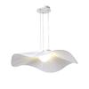 Nordic Lotus Leaf Pendant Light - Elegant White LED Ceiling Fixture for Living Room, Bedroom, Study, or Restaurant.