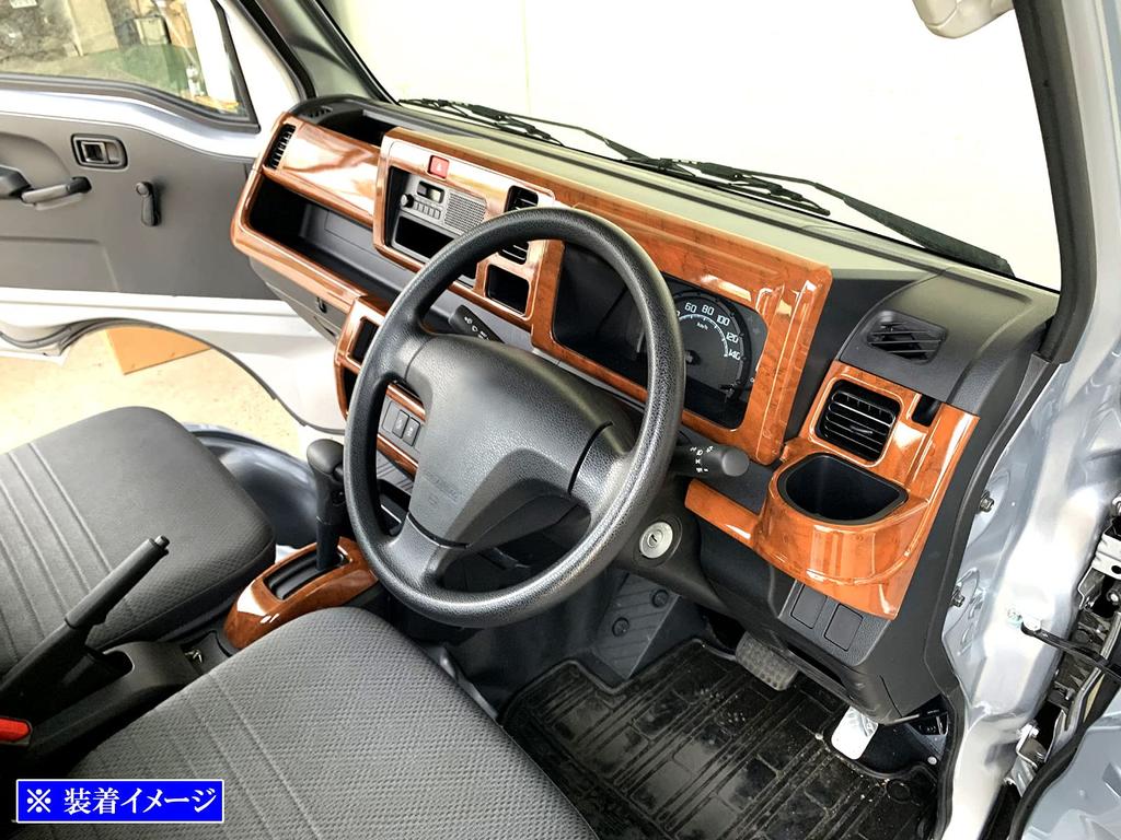 BRIGHTZ Hijet Truck S500P S510P Early Interior Panel Set 11PC Wood Style S500 S510 S 500 510 [WOOD-PAN-009]