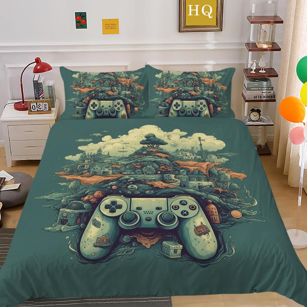 Game Handle Bedding Cover Suit High Quality Home Bedclothes Printed Bed Cover Sets Fashion Microfiber Home Bedding Sets