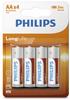 Philips Longlife Aa Batteries 4 Pieces