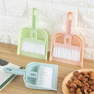 Mini Masa Süpürgesi Çok Amaçlı Temizlik Fırçası Temizlik Aleti Süpürge Çöp Kovaları Seti Toz Küreği
