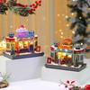Christmas Rotating Luminous Music Box Decoration, Kitchen Cafe, Children's House, Music Box Gift