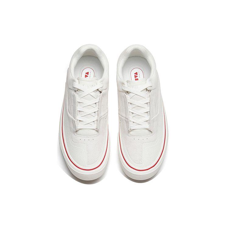 Anta Aoli CVS Durable Low-Top Skate Shoes Men Sneakers White Red 112238014-4