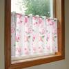 Noren Kobo Cafe Hello Kitty Rose 120cm Wide X 45cm Perfect for Small 93548 Curtain, Garden, Pink, Long, Windows,