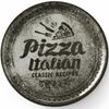 Receptencollectie Zwarte porseleinen pizzabord, diameter 31 cm, set van 6