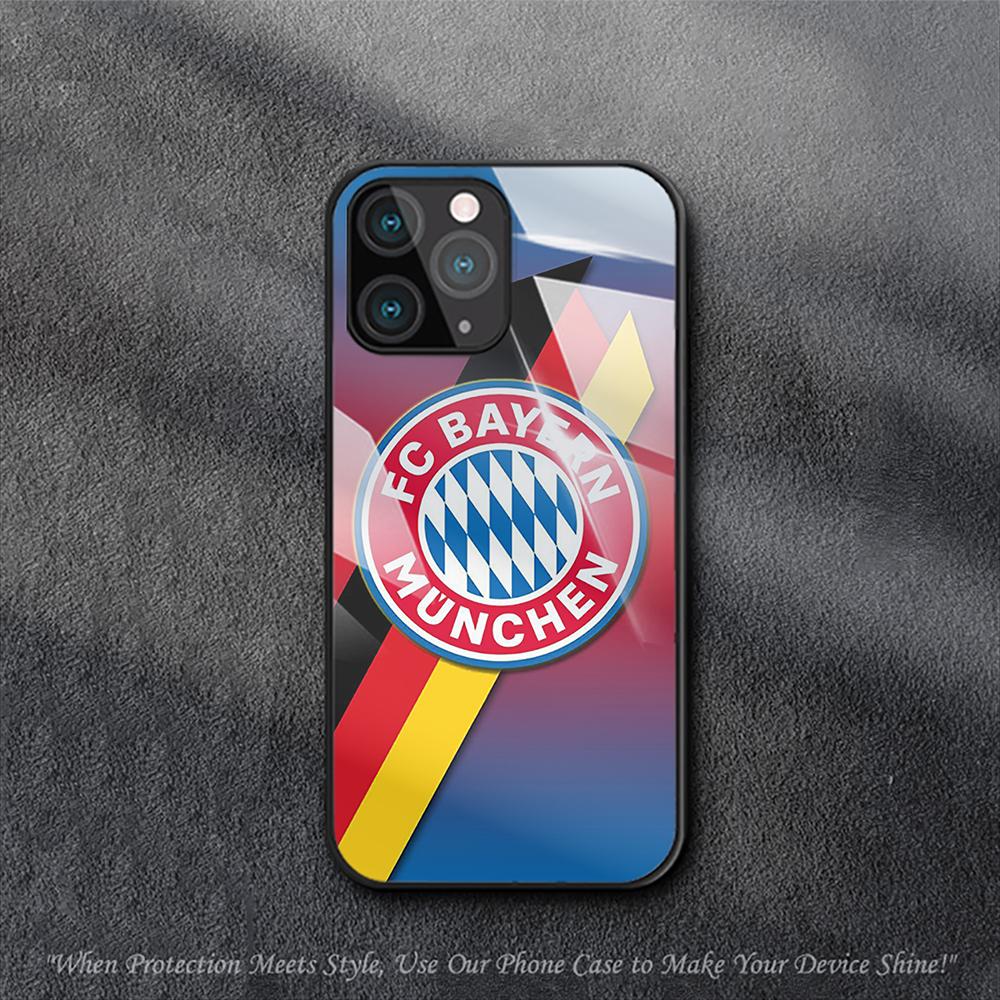 FC Bayern München Hülle für iPhone Samsung Galaxy Redmi Note S 17 16 15 14 13 20 24 25 54 Pro Max Ultra Fe Air Gehärtetes Glas Abdeckung