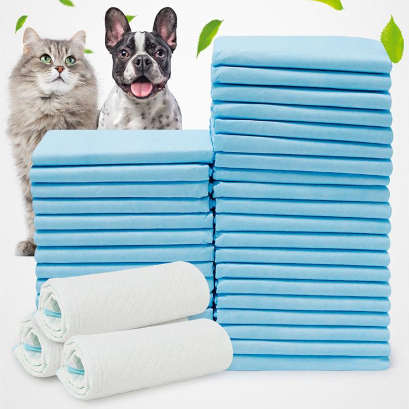 Tuvalet Eğitimi için Sızdırmaz Hızlı Kuruyan Tasarımlı Köpek ve Yavru Köpek Çiş Pedleri, Yapışkanlı Şeritli Süper Emici Yavru Köpek Pedleri JAF173