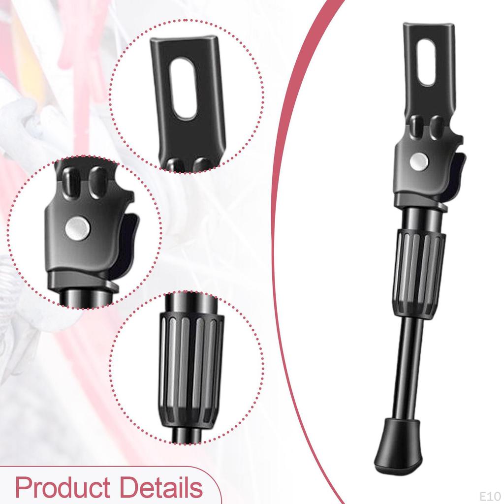 Adjustable Kickstand for Kids Bicycle, Side Support Mountain Bikes