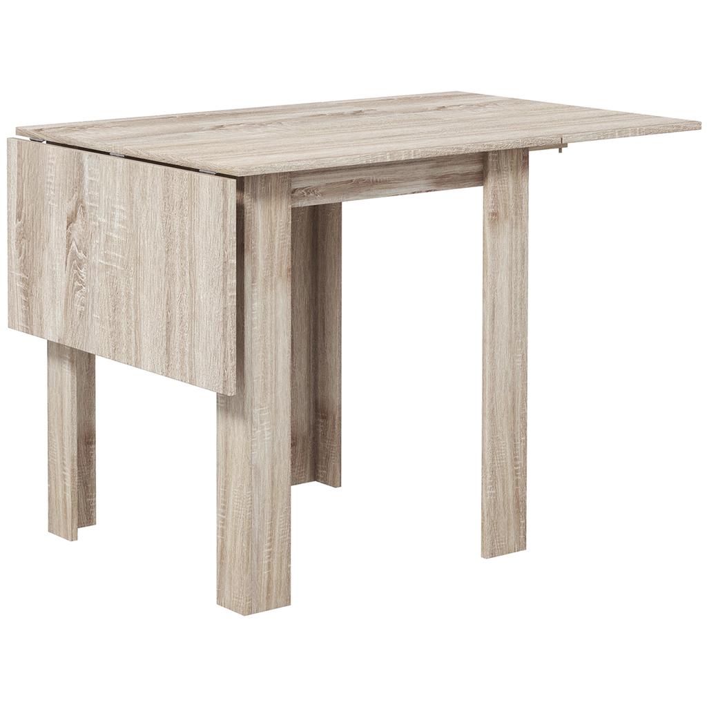 Four-Seater Drop Leaf Dining Table - Wood Effect