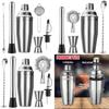 Cocktail Bar Tool Set With Stainless Steel Shaker For Home Entertaining