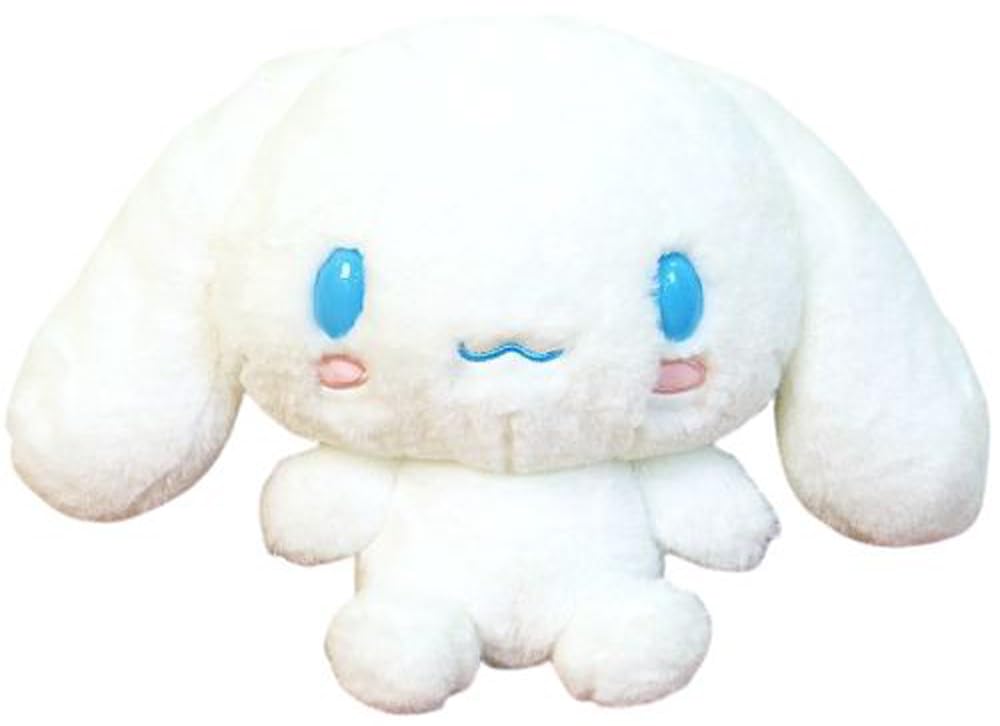 Nakajima Corporation Fluffy Cinnamoroll Medium White H23xW36xD15cm Plush Toy Sanrio Cinnamon Gift 143105-20