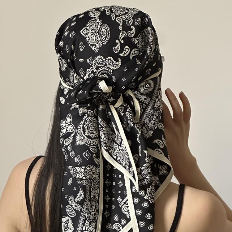 Foulard Estivo Grande a Triangolo Retrò: Foulard e Fascia per Fianchi Versatili da Donna in Stile Coreano