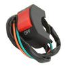 Electric Bike Headlight Switch Metal ABS Motorcycle Fog Light Switch for 2.2 to 2.5CM Handlebar