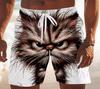 Lightweight Print Drawstring Beach Shorts for Men Women Summer Casual Vacation